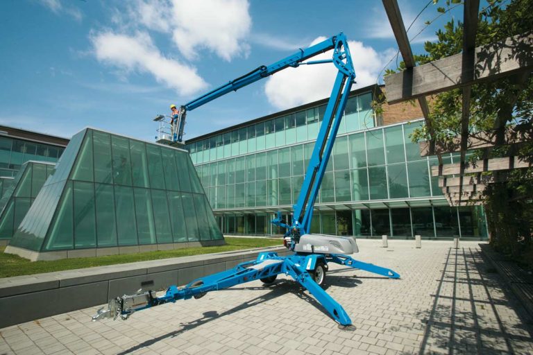 Trailer Mounted Knuckle Boom 51′ Genie Brisbane scissor lift hire