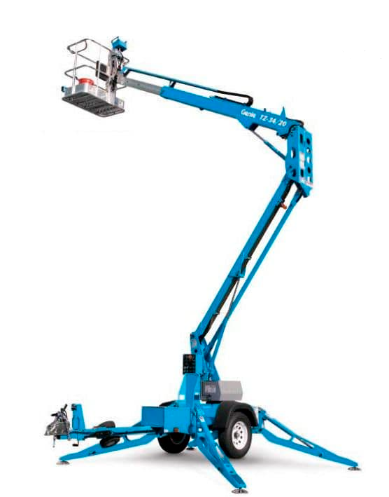 12M Trailer Mounted Knuckle Boom Hire Genie