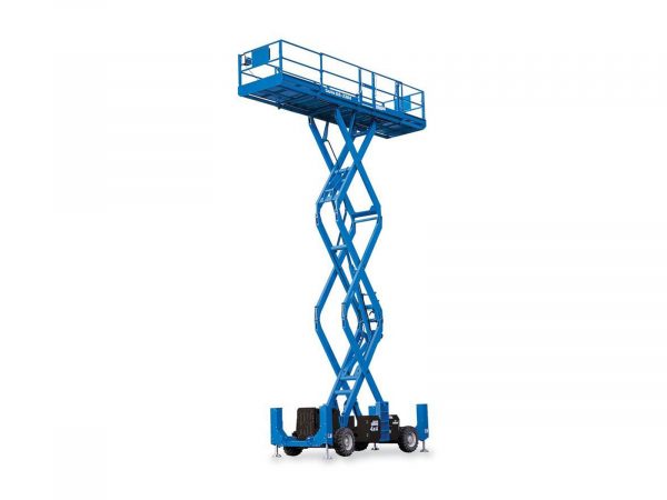33FT Diesel Heavy RT Scissor Lift Hire Genie