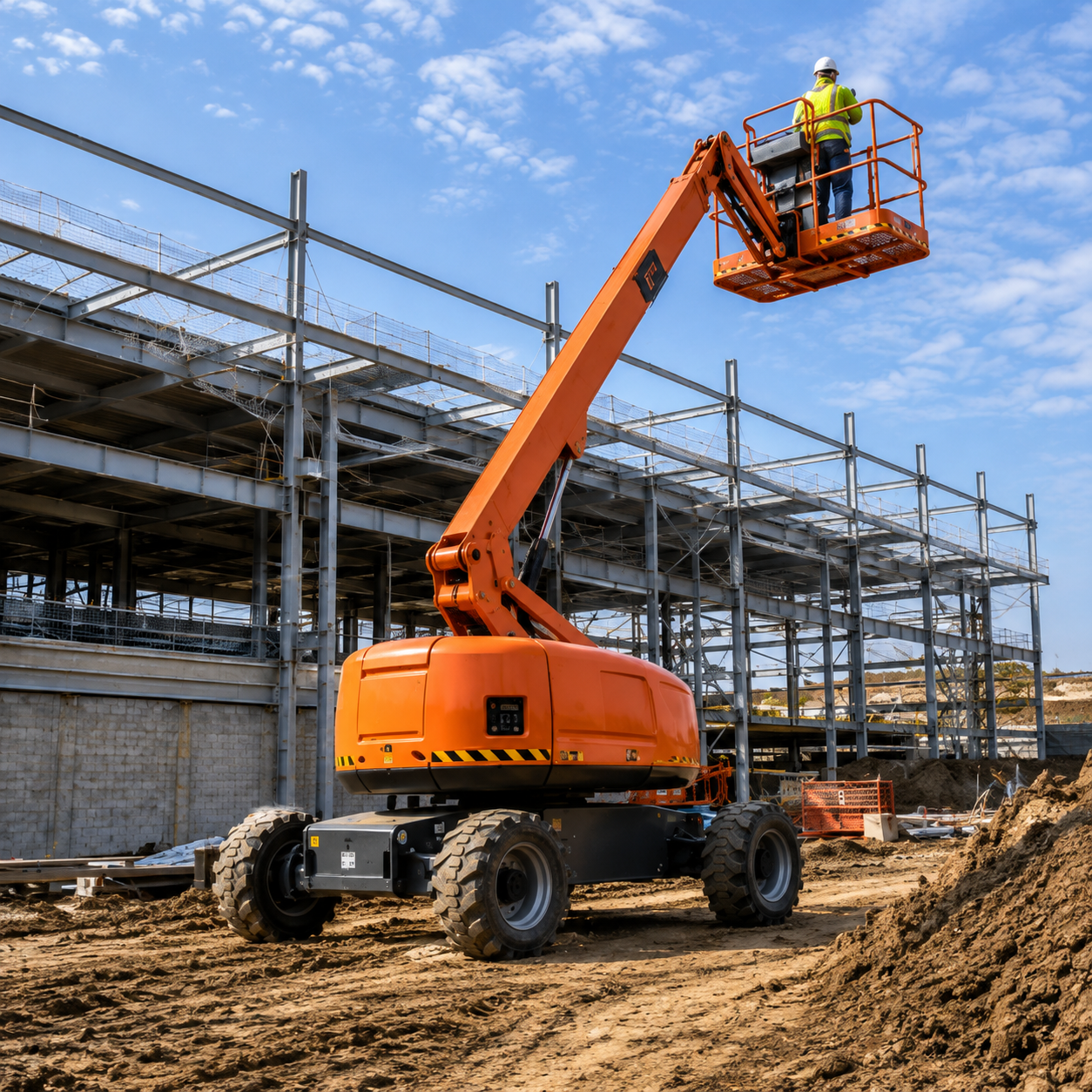 Diesel boom lift