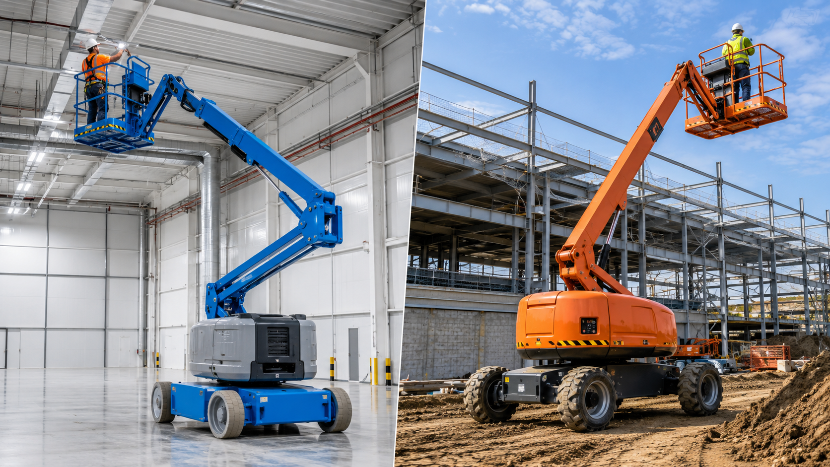Electric vs diesel boom lifts